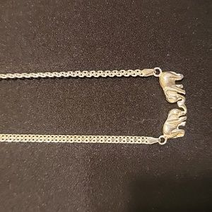 HAN Elephant Pendant Necklace 925 Sterling silver Italy